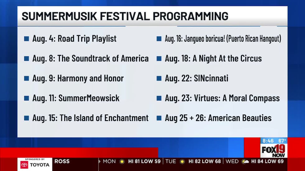 Programación del festival Summermusik. Méndez se presenta el 15 y 16 de agosto.
