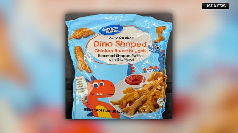 Dinosaur-shaped chicken nuggets could contain lead, according to the FDA.