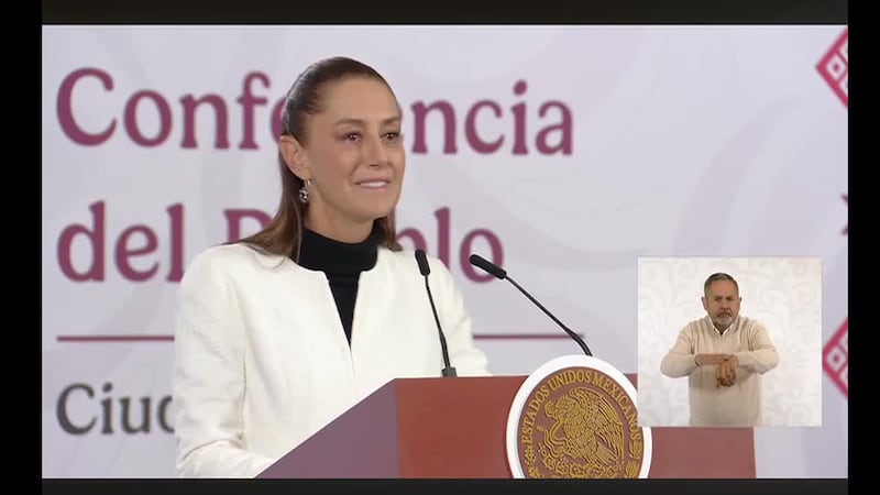 Fuerte sismo interrumpe conferencia de prensa de la presidenta Claudia Sheinbaum